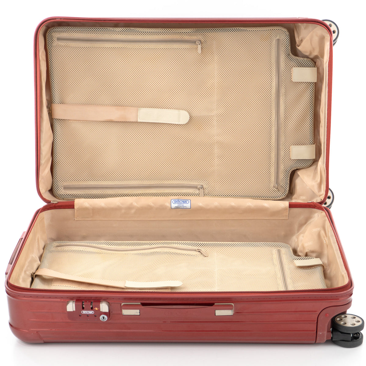 リモワ サルサデラックス 78L 4輪 チェックインL オリエンタルレッド 873.70 中古