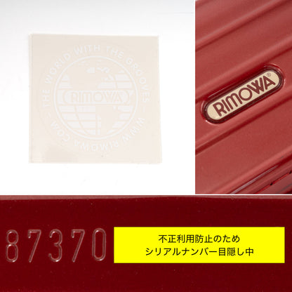 リモワ サルサデラックス 78L 4輪 チェックインL オリエンタルレッド 873.70 中古