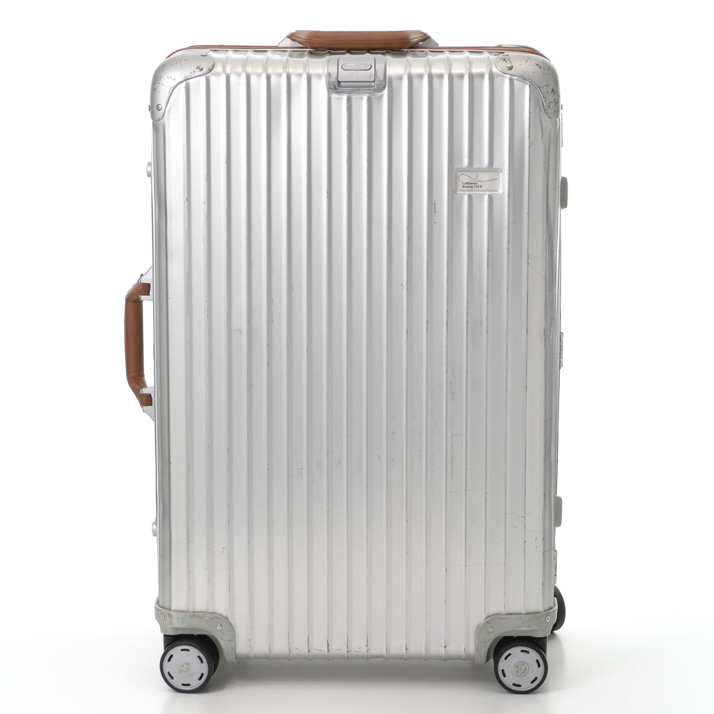 リモワ ルフトハンザ ボーイング747-8 シルバーインテグラル 85L 4輪 チェックインL シルバー 921.90.02.2 中古