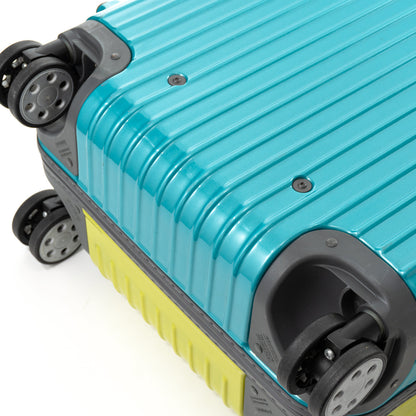 リモワ サルサデラックス 63L 4輪 チェックインM 限定 グロスライムグリーン & グロスターコイズブルー & グレー 890.14 中古