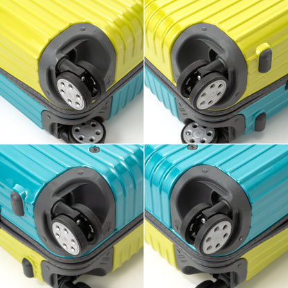 リモワ サルサデラックス 63L 4輪 チェックインM 限定 グロスライムグリーン & グロスターコイズブルー & グレー 890.14 中古