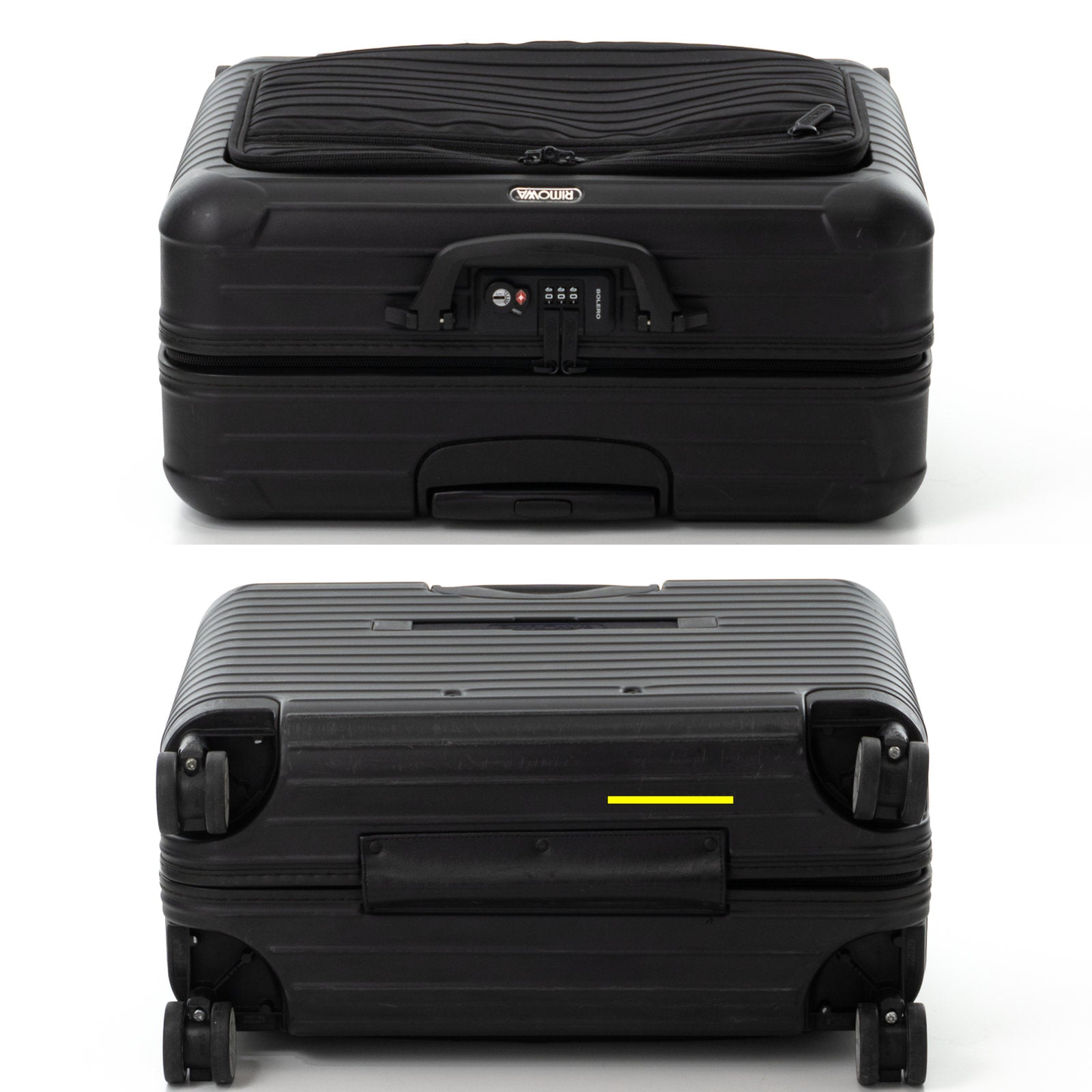 【使用感あり】リモワ RIMOWA ボレロ 完了品 4輪 2〜3泊 黒 リモワ ボレロ 30L 4輪 コンパクト 865.50.32.4 マットブラック 中古