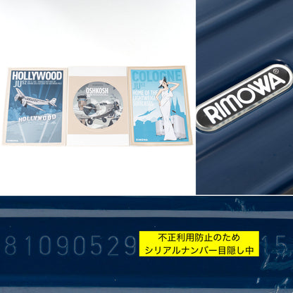 リモワ ユナイテッドアローズ サルサ 86L 4輪 チェックインL ダークブルー系カラー 濃青系カラー 810.90.52.9 中古