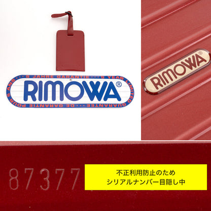 リモワ サルサデラックス 104L 4輪 XL オリエンタルレッド 873.77 中古