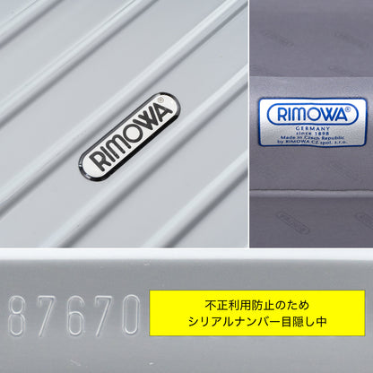 リモワ サルサ 82L 4輪 チェックインL シルバーグレー系カラー 876.70 中古